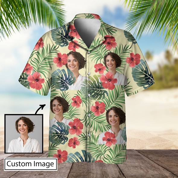 Customized Woman's Face Hawaiian Shirt - NT-NN2707221