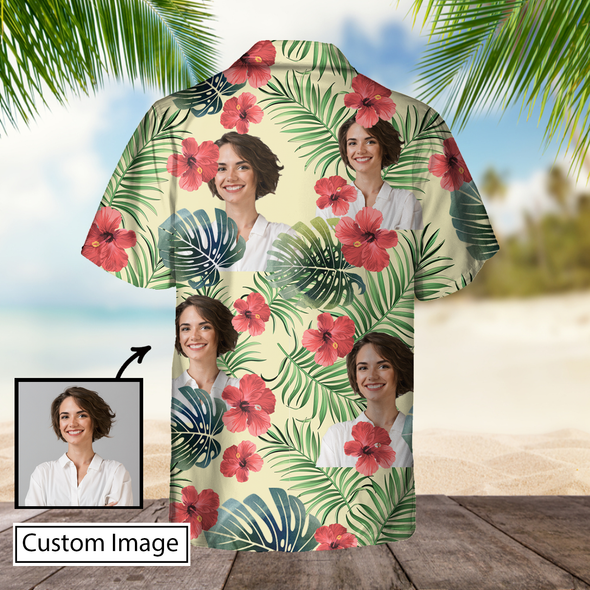 Customized Woman's Face Hawaiian Shirt - NT-NN2707221