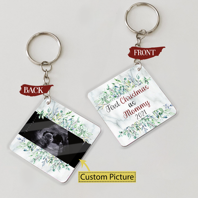 Personalized Gift For Future Mommy First Christmas 2021 Keychain - Nt - NN0110213