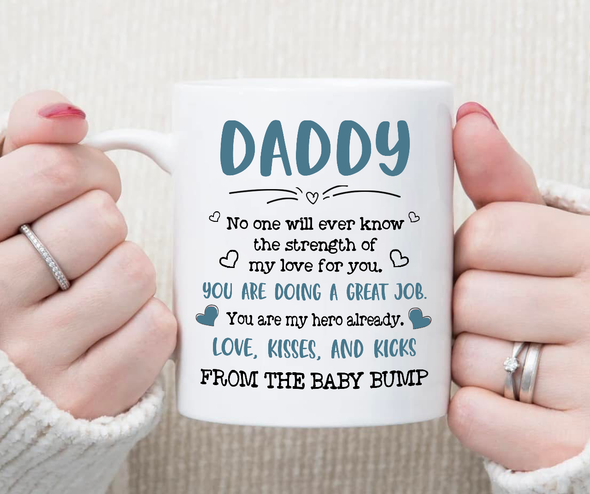 Personalized Gift For Future Daddy I Can't Wait To See You Mugs - NT - NN2204221