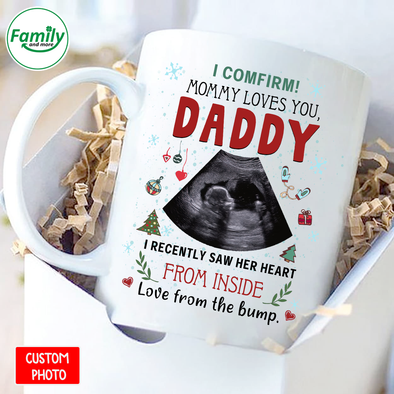 Personalized Gift For Future Daddy Mommy Love You I Recently Saw Her Heart Mugs - NT - NN2710216