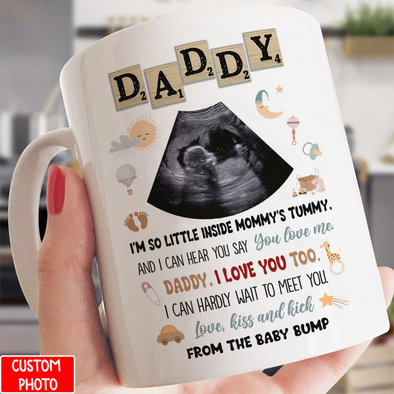 Personalized Gift For Future Dad I Can Hardly Wait To Meet You Mug- NT-NN0208221