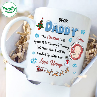 Gift For Future Daddy Next Year I Will Be Cuddle Up With You Mugs - NT - NN0311215