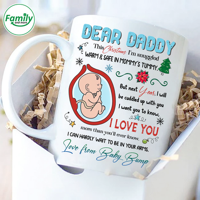 Gift For Future Daddy Merry Christmas Mugs - Nt - NN1210215
