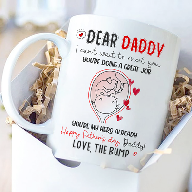 Gift For Future Daddy I Can't Wait To Meet You Mugs - NT - NN1405221