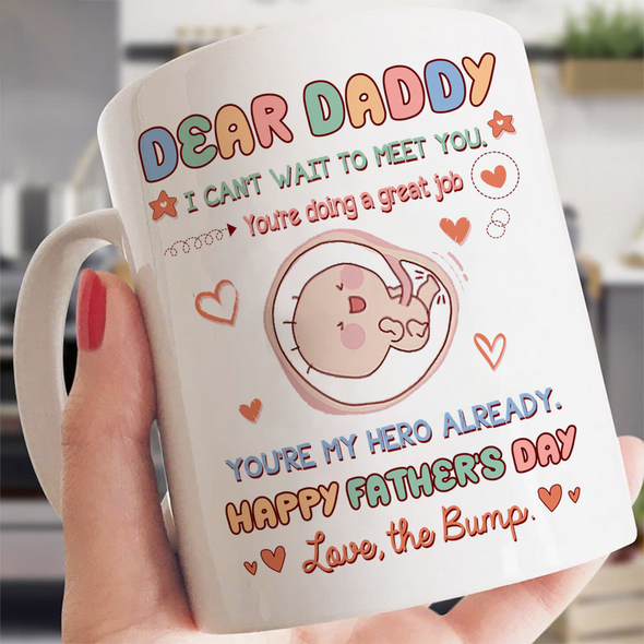 Gift For Future Dad I Can' Wait To Meet You Mug- NT-NN1008222