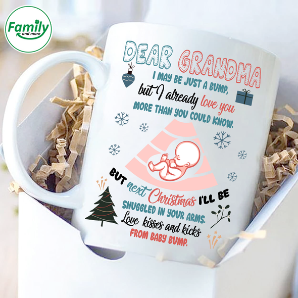 Gift For Future Grandma Next Christmas I'll Be Snuggled In Your Arms Mugs  - NT - NN1711219