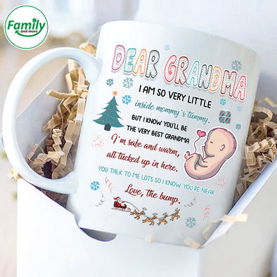 Gift For Future Grandma I Am So Very Little Inside Mommy's Tummy Mugs  - NT - NN22112110