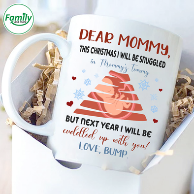 Gift For Future Mommy This Christmas I Will Be Snuggled In Mommy's Tummy Mugs - NT - NN0911217