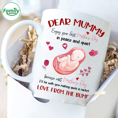 Gift For Future Mummy I'll Be With You Making Quite A Racket Mugs - NT - NN0303221