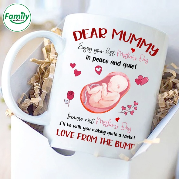 Gift For Future Mummy I'll Be With You Making Quite A Racket Mugs - NT - NN0303221