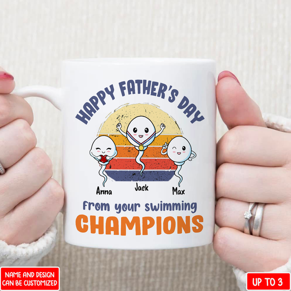 Gift For Future Daddy Happy Father's Day From Your Swimming Champions Mugs - NT - NN2605221