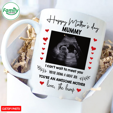 Personalized Gift For Future Mummy I Can't Wait To Meet You You're Doing A Great Job Mugs - NT - NN0702223