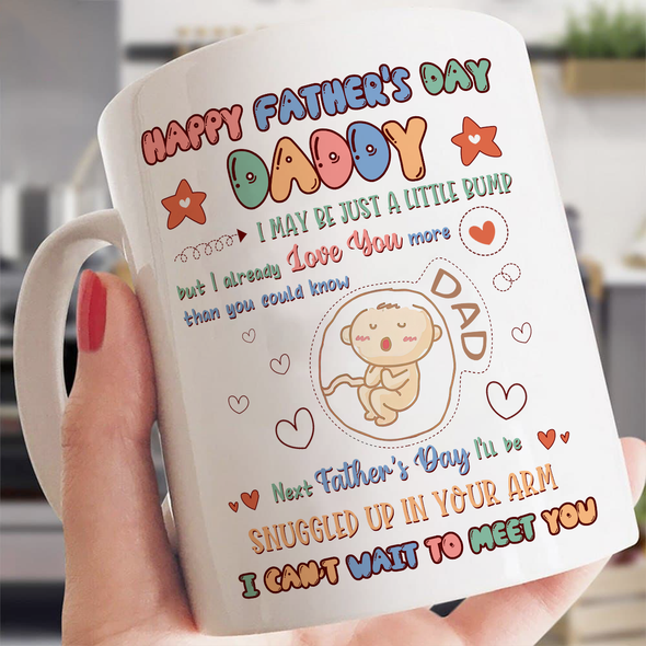 Gift For Future Daddy I Can't Wait To Meet You Mugs - NT - NN2104225