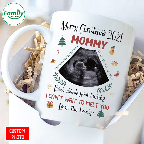 Personalized Gift For Future Mommy From Inside Your Tummy I Can't Wait To Meet You Love The Bump Mugs - NT - NN0111215
