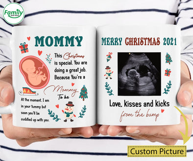 Personalized Gift For Future Mommy This Christmas Is Special You Are Doing A Great Job Because You're A Mommy To Be Mugs - NT - NN1711213