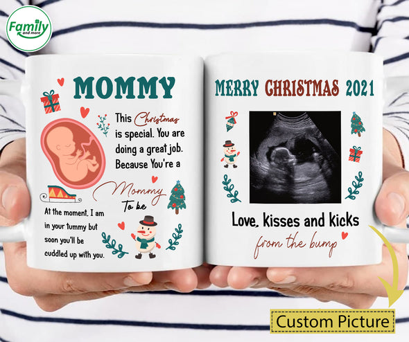 Personalized Gift For Future Mommy This Christmas Is Special You Are Doing A Great Job Because You're A Mommy To Be Mugs - NT - NN1711213