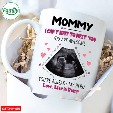 Personalized Gift For Future Mummy I Can't Wait To Meet You Mummy Mugs  - NT - NN1801222