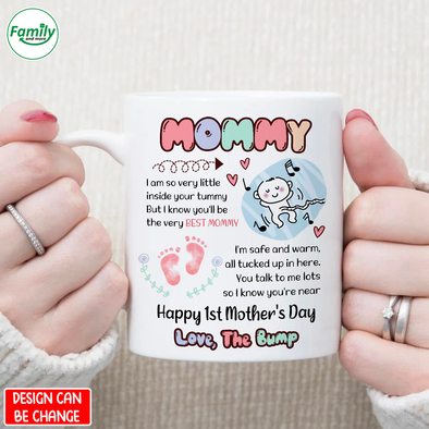 Personalized Gift For Future Mommy I Am Very So Little Inside Your Tummy Mugs - PP - LT0802221