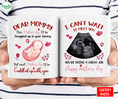 Personalized Gift For Future Mommy I Can't Wait To Meet You Mugs - NT - NN2103222
