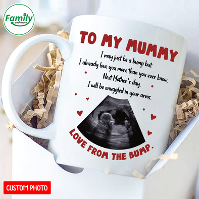 Personalized Gift For Future Mummy Next Mother's Day I Will Be Snuggled In Your Arms Mugs - NT - NN0203224