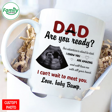 Personalized Gift For Future Daddy I Can't Wait To Meet You Mugs - NT - NN1001223