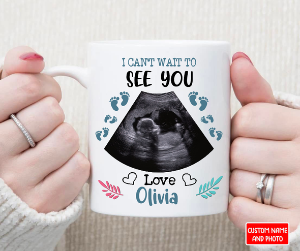 Personalized Gift For Future Daddy I Can't Wait To See You Mugs - NT - NN2204221