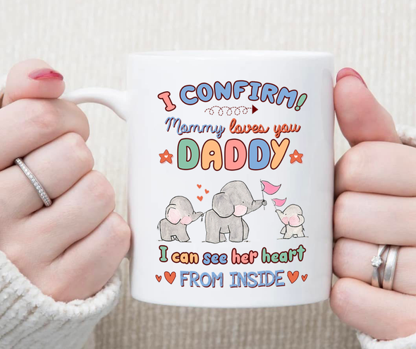 Personalized Gift For Future Dad I ConFirm Mommy Love You Daddy Mug- NT-NN0808222