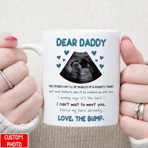 Personalized Gift For Future Daddy I Can't Wait To Meet You Mugs - NT - NN1905221