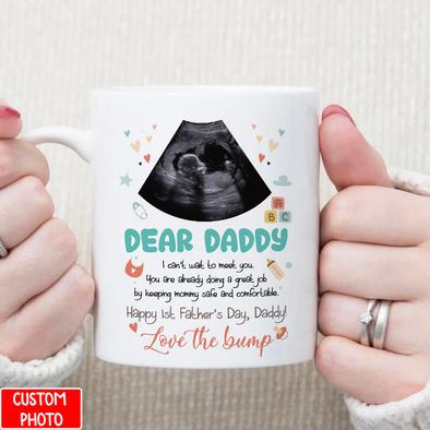 Personalized Gift For Future Daddy I Can't Wait To Meet You Mugs - NT - NN2705223