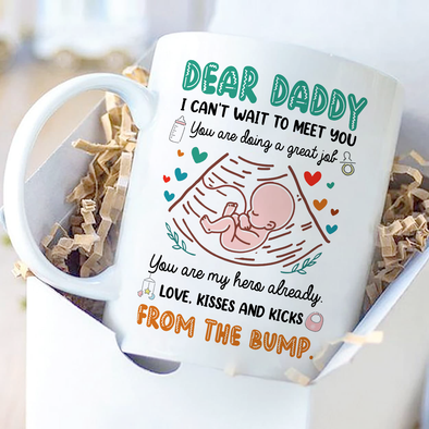 Gift For Future Daddy I Can't Wait To Meet You Mugs - NT - NN0306222