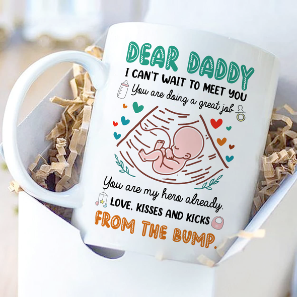Gift For Future Daddy I Can't Wait To Meet You Mugs - NT - NN0306222