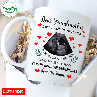 Personalized Gift For Future Grandmother I Can't Wait To Meet You Mugs - NT - NN1502223