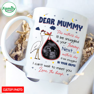 Personalized Gift For Future Mummy Next mother's Day I'll Be Snuggled In Your Arms Mugs - NT - NN1103223