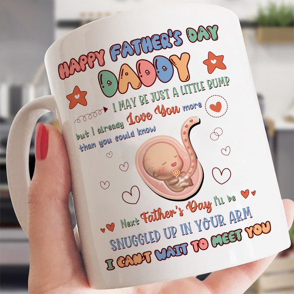 Gift For Future Daddy I Can't Wait To Meet You Mugs - NT - NN2504225