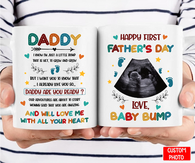Personalized Gift For Future Daddy Happy First Father's Day Mugs - NT - NN1405224