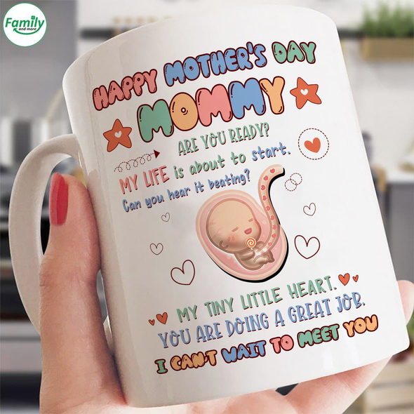 Gift For Future Mommy Can You Hear It Beating? Mugs - NT - NN1404225