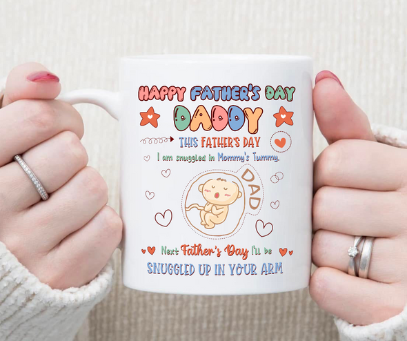 Personalized Gift For Future Daddy I Can't Wait To Meet You Mugs - NT - NN0405222