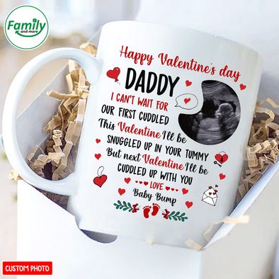 Personalized Gift For Future Daddy Happy Valentine's Day Mugs - NT - NN2501222