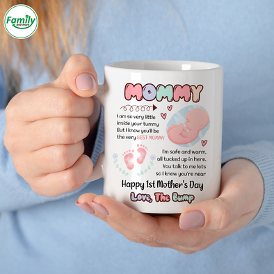 Gift For Future Mommy You Talk To Me Lots So I Know You're Near Mugs - NT - NN1204221