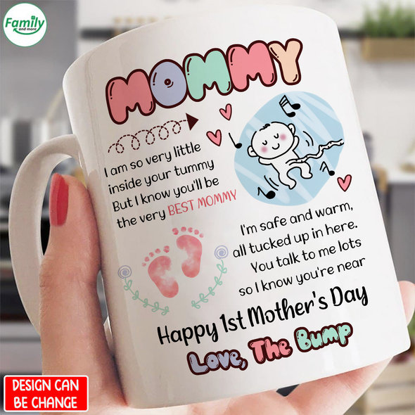 Personalized Gift For Future Mommy I Am Very So Little Inside Your Tummy Mugs - PP - LT0802221