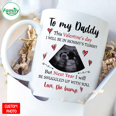 Personalized Gift For Future Daddy Next Year I Will Be Snuggled Up With You Mugs - NT - NN1101222