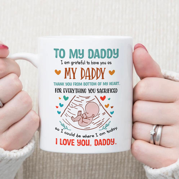 Gift For Future Dad I Am Grateful To Have You As My Dad Mug- NT-NN0108221