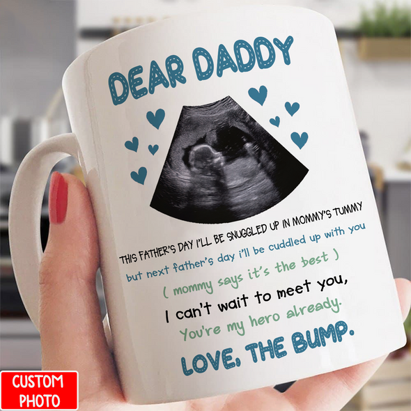 Personalized Gift For Future Daddy I Can't Wait To Meet You Mugs - NT - NN1905221