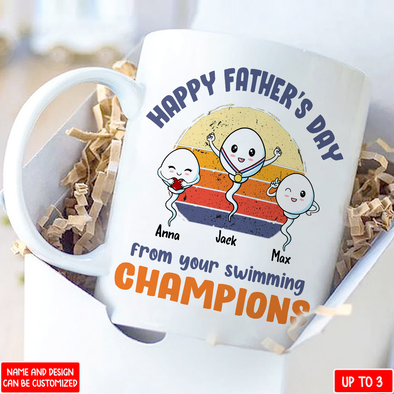 Gift For Future Daddy Happy Father's Day From Your Swimming Champions Mugs - NT - NN2605221