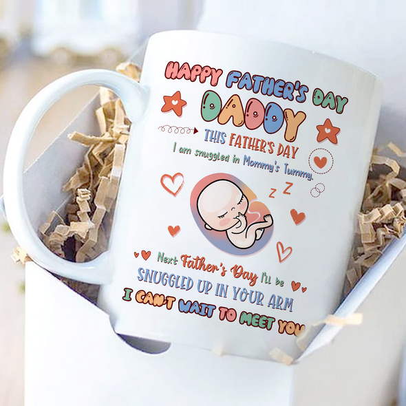 Gift For Future Daddy I Can't Wait To Meet You Mugs - NT - NN3105221