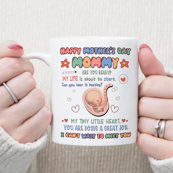 Gift For Future Mommy Can You Hear It Beating? Mugs - NT - NN1404225
