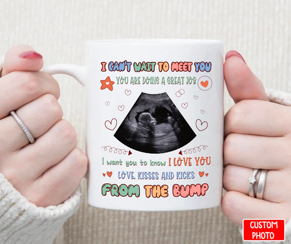 Personalized Gift For Future Daddy I Can't Wait To Meet You Mugs - NT - NN0405222