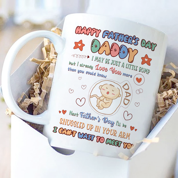 Gift For Future Daddy I Can't Wait To Meet You Mugs - NT - NN2104225