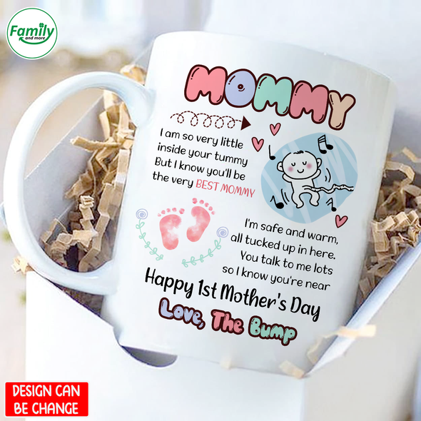 Personalized Gift For Future Mommy I Am Very So Little Inside Your Tummy Mugs - PP - LT0802221